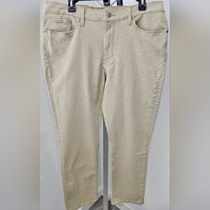 Levi's Women's Tan Khaki Straight Leg Jeans - Size 16 M
